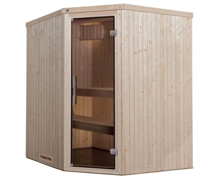 Sauna traditionnel KASALA 2 | 4 places | Poêle Compact 6,8 KW | Porte Trend | 194 x 177 - H 199 cm