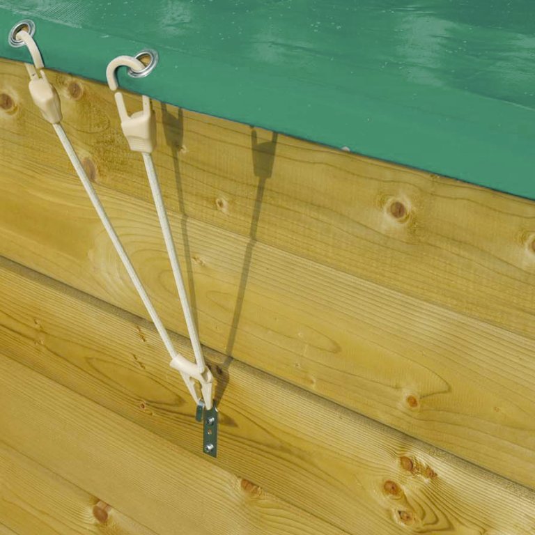 Bâche d'hiver & sécurité pour piscine bois OCTOO 420 de Gardipool