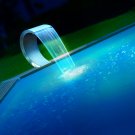 Cascade-de-piscine-en-acier-inoxydable-Mamba-LED-Ubbink-ambiance1
