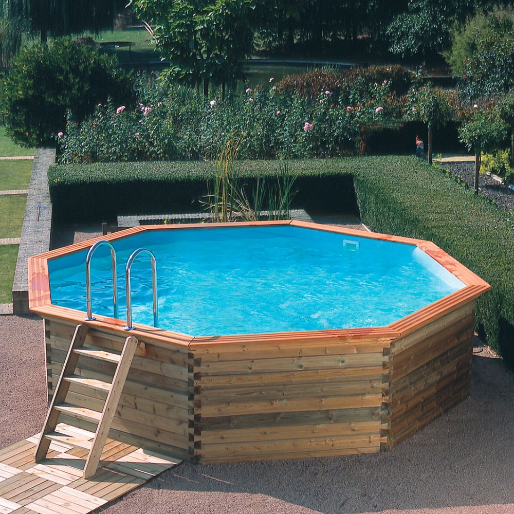 Kit piscine hors-sol en bois octogonale OCTOO Ø420 - GARDIPOOL