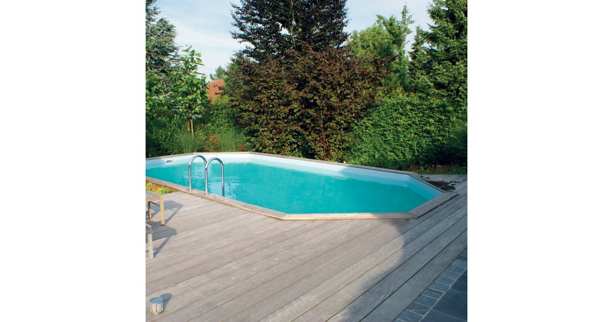 Bâche d'hiver & sécurité piscine bois OBLONG 390x620 de Gardipool