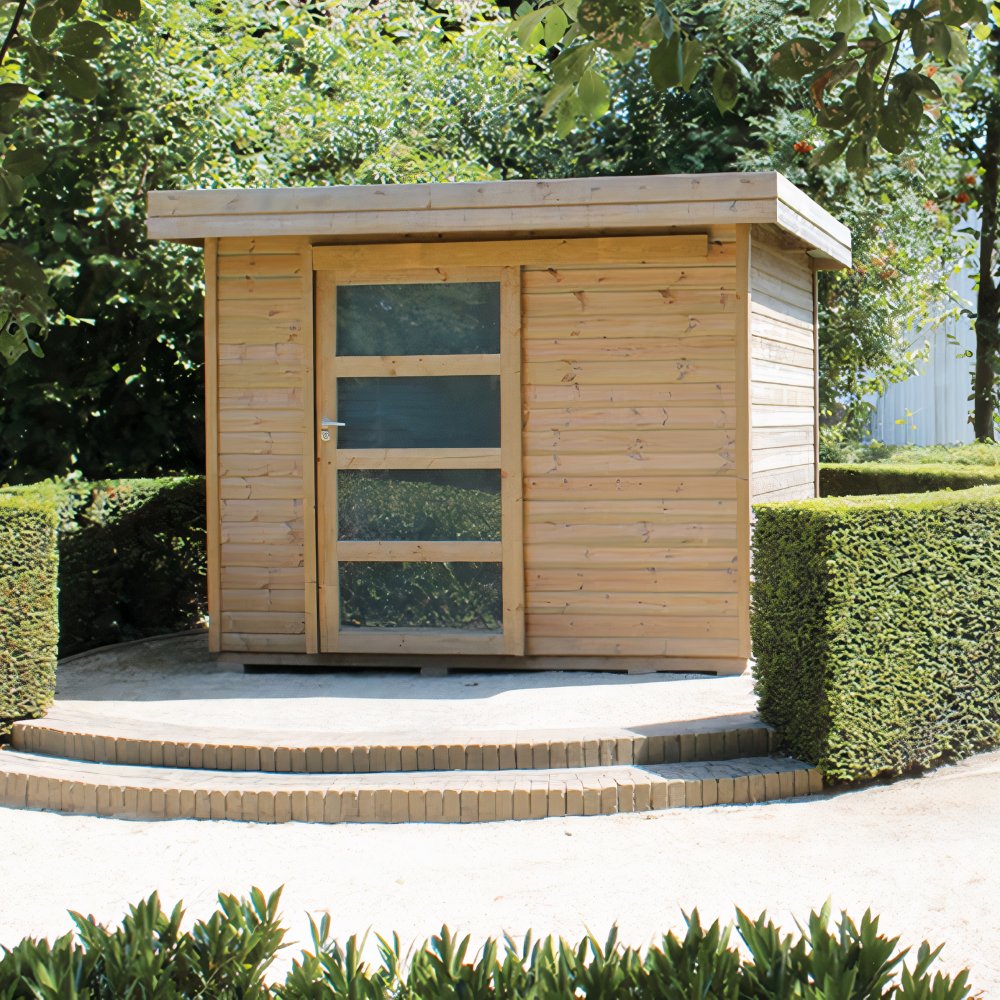 Abri de Jardin Bois VINTAGE Toit EPDM - L.225xl.200 cm - 4.5 m² - Exterior  Living
