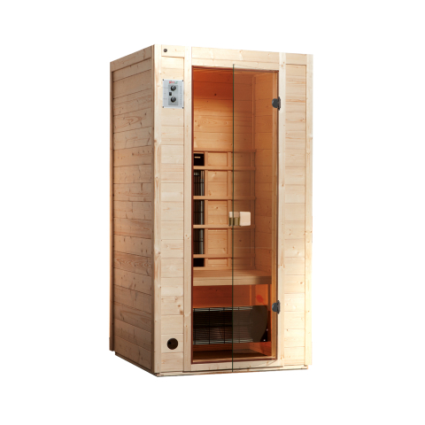 Sauna d'intérieur à infrarouge VITAL | 1 place | 1700 W | 102 x 100 - H 196 cm