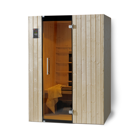 Sauna d'intérieur à infrarouge CLASSIC | 2 places | 2050W | 137 x 99 - H 190 cm