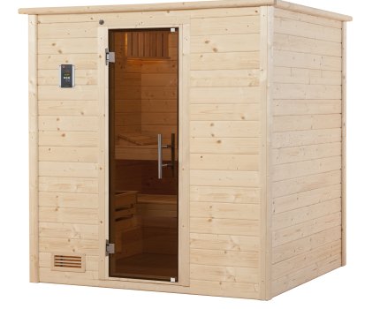 Sauna BERGEN 1,8 | 5 places | Poêle classic OS 6,8 KW | Porte Trend | 198 x 181 - H 203 cm