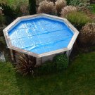 Bâche à bulles pour piscine en bois POOL'N BOX - 280 microns