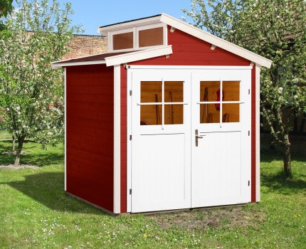 Abri de jardin en bois 226 | 4,1 m² | Rouge Suédois | 21 mm d'épaisseur