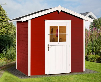 Abri de jardin en bois 223 | 3 m² | Rouge Suédois | 21 mm d'épaisseur