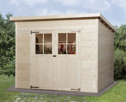 Abri de jardin en bois 325 | 4,7 m² | Aspect brut | 19 mm d'épaisseur
