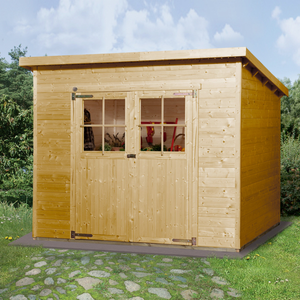Abri de jardin en bois 325 | 4,7 m² | Aspect lasuré | 19 mm d'épaisseur