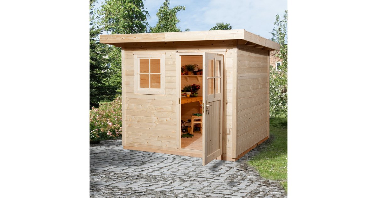 Abris de jardin en bois 12 m² pour du stockage ou un atelier