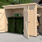 Armoire de jardin MULTIBOX 367 | 1,6 m² | Aspect brut | 21 mm d'épaisseur 