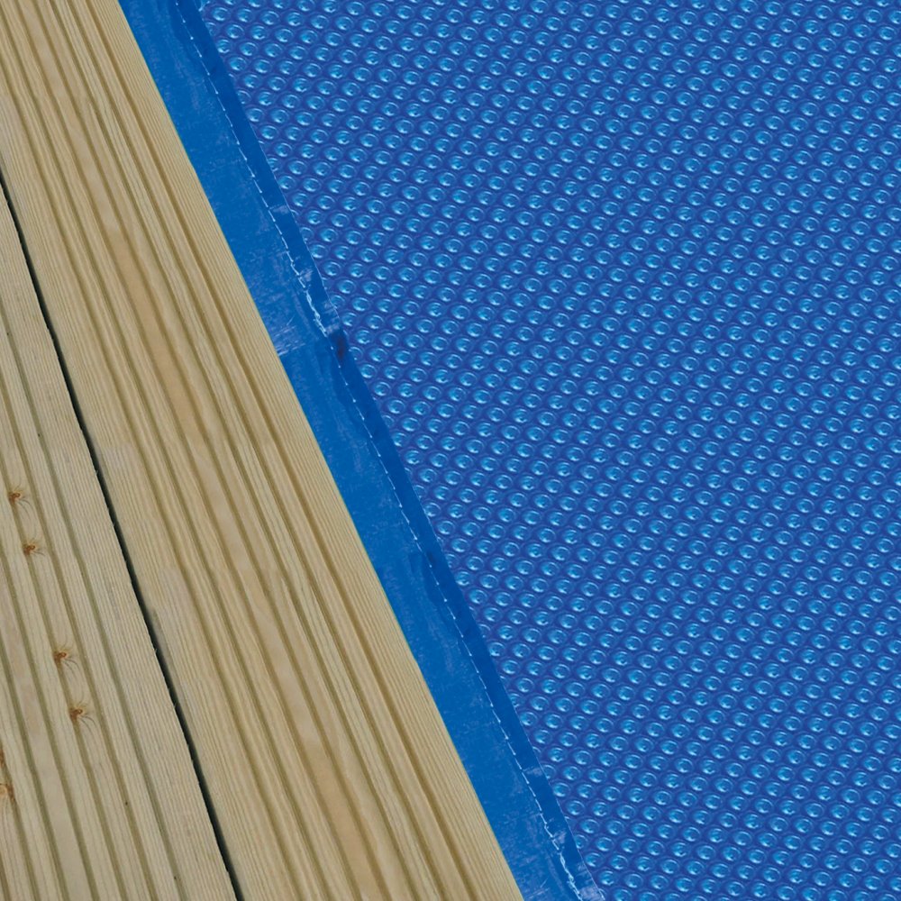 Bâche à bulles pour piscine en bois octogonale allongée WEVA Octo+ 840 -  280 microns - Happy bois - Le spécialiste des piscines hors sol en bois