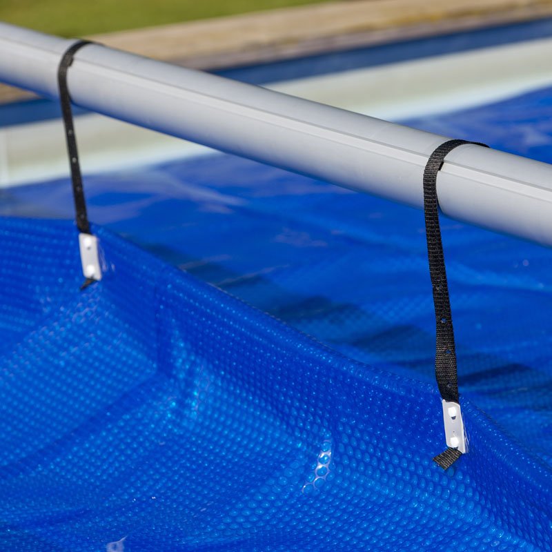 Bâche à bulles pour piscine en bois octogonale allongée WEVA Octo+ 840 -  280 microns - Happy bois - Le spécialiste des piscines hors sol en bois