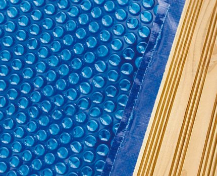Bâche à bulles pour piscine bois semi-octo Détente – 400 microns