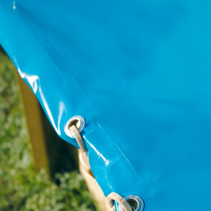 Bâche de protection piscine bois Ubbink SunWater toutes tailles