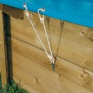 Bâche d’hivernage et de sécurité pour piscine en bois semi octo Détente - 580 gr/m²