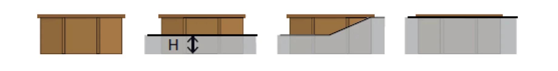 Piscine en bois rectangulaire en kit Mango – 618 x 320 cm H 1,33 m – Sunbay GRÉ 