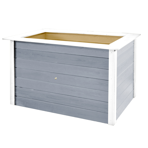 Jardinière surélevée en bois extérieure – 669 A/B - Aspect gris