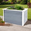 Jardinière surélevée en bois extérieure – 669 A/B - Aspect gris
