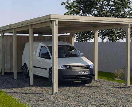 Carport garage en kit -  3,2 x 8 m - Weka