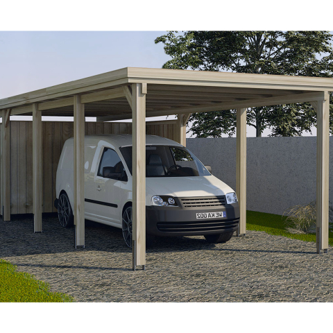 Carport garage en kit -  3,2 x 8 m - Weka