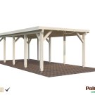 Carport en bois pour voiture Karl 3,15 x 7,32 m – Palmako