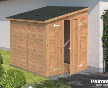 Petit abri de jardin en bois Mia 2,22 x 1,65 m – Palmako - Traitement par bain marron