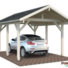 Carport en bois pour voiture Robert 3,59 x 5,10 m – Palmako