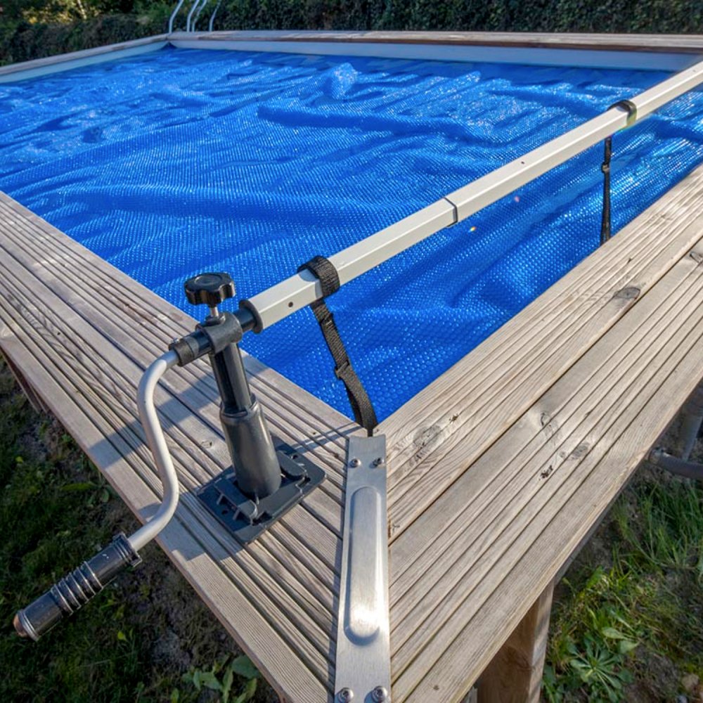Housse De Rouleau Pour Piscine - Bâche étanche Réglable 5,5 M Avec Sangles - Protection Hiver & été - Polyéthylène Résistant