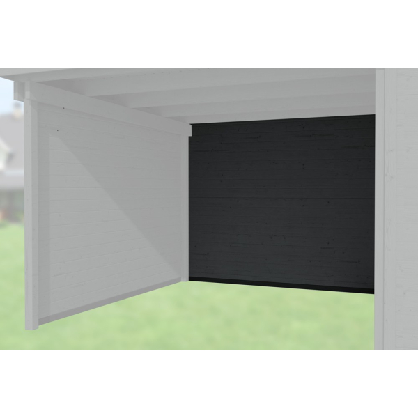 Paroi arriere pour extension 150 cm, anthracite - 147x217 cm