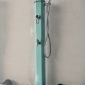 Douche extérieure solaire pour piscine – Modèle Jolly Go 20 L – VERT OPALINE – FORMIDRA