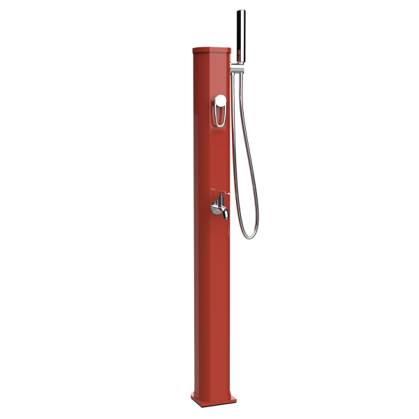 Douche extérieure solaire pour piscine – Modèle Jolly Go 20 L – TERRACOTTA – FORMIDRA