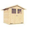 Abri de jardin en bois 316 | 3,6 m² | Aspect brut | 19 mm d'épaisseur