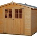 Abri de jardin en bois 316 | 7,2 m² | Aspect lasuré | 19 mm d'épaisseur