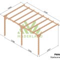Pergola adossée en bois autoclave NARBONNE – Plusieurs dimensions – MADERLAND - 510x300cm