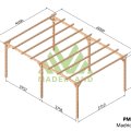 Pergola bois autoportée en kit LE HAVRE – MADERLAND, plusieurs tailles disponibles - 600x420cm