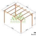 Pergola en bois autoportée TOURS – Plusieurs dimensions – Modèle MADERLAND en kit - 420x300cm