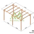 Pergola en bois autoportée TOURS – Plusieurs dimensions – Modèle MADERLAND en kit - 510x300cm