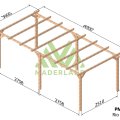 Carport Bois Autoportant NANTERRE - Abri Voiture en Bois Traité Autoclave MADERLAND - 600x300cm
