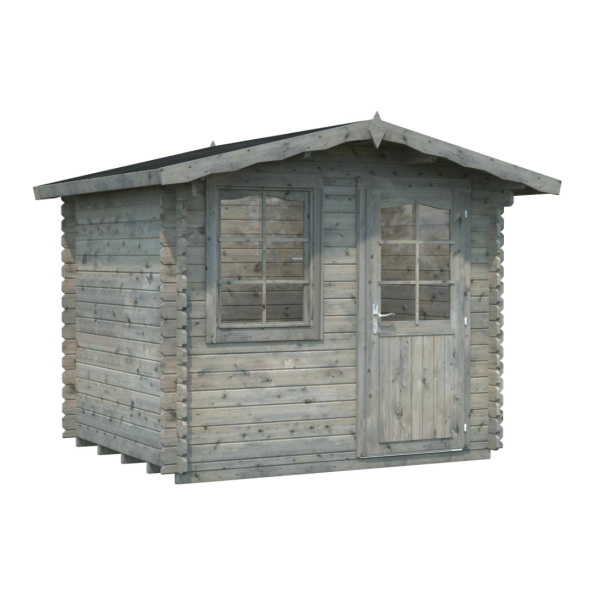 Cabanon de jardin en bois Emma | 240 x 200 cm | Traitement au choix | 28 mm d'épaisseur