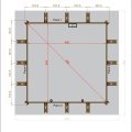 Piscine bois carrée AQUAPINS | 4 x 4 m | H 154 cm
