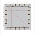 Piscine bois carrée AQUAPINS | 5 x 5 m | H 124 cm