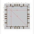 Piscine bois carrée AQUAPINS | 5 x 5 m | H 124 cm