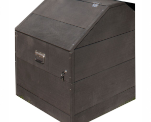 Coffre de filtration en bois pour piscine composite hors-sol - H 96 ou 115 cm