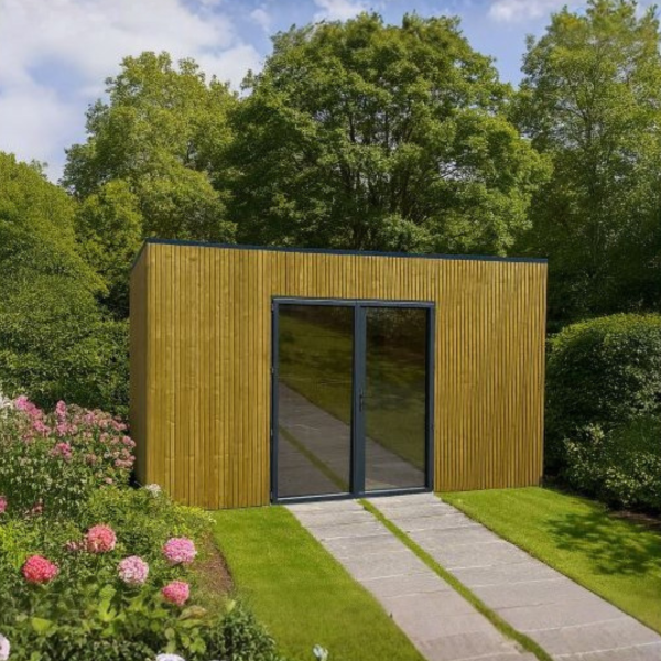 Abri de jardin en bois NISA | 408 x 304 cm | Bois traité | 28 mm d'épaisseur