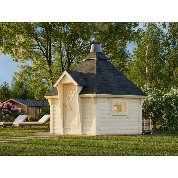 Chalet de jardin Eva Ø 372 cm – Palmako