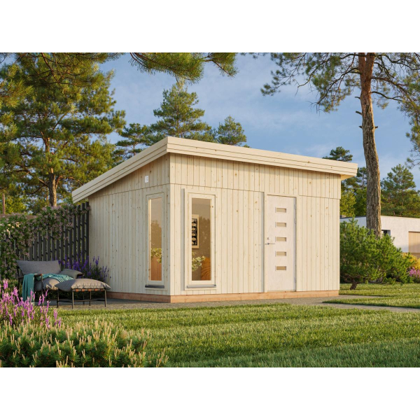 Chalet en pin du nord brut ETTA | 452 x 330 | Bois Brut | 88 mm d'épaisseur