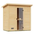 Sauna Extérieur WEKA KAAPI | 1-2 personnes | 200 × 115 cm | Bois brut 40 mm