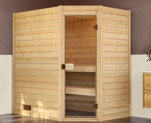 Sauna Traditionnel d'Angle VALIDA 1 | 2 places | 189x139 - H 204 cm